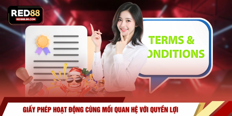 Giấy phép hoạt động cùng mối quan hệ với quyền lợi